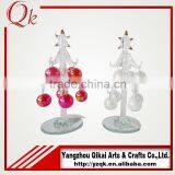 Holiday Decorative Glass Christmas Tree With Beautiful Pendants From China