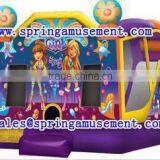Popular Commercial Inflatable Combo With Beautiful Gril, Slide Jumper, Inflatable Amazing Jumper