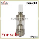Yiloong wholesale price rebuildable atomizer fogger 6.0 rta like arctic tank wide bore fogger v6 turbo rda