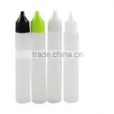 white color Top quality pe e-liquid dropper bottle, USA market hot sale 30ml 50ml pen unicorn bottle wholesaler alibaba china