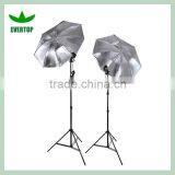 TS-ULK02 Photo Studio Silver Umbrella Flash Lighting Kit Photography Light Stand Set thumbnail-2