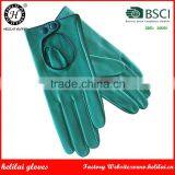 Helilai Hot Selling Ladies Unlined Sheep Leather Gloves Women Winter Leather Motorcycle Gloves thumbnail-2