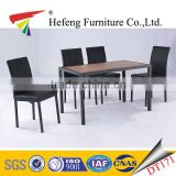 top board strong structure metal frame modern melamine dining table
