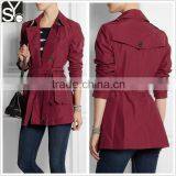 2015 Autumn/winter Woman Long Sleeve Stylish Trench Coat Women SYA15058 thumbnail-1