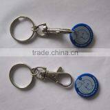 HEYU Plastic Pocket Euro Trolly Coin Holder With Keychain Quality Choice thumbnail-4