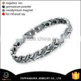 Tungsten Steel Women's Health Energy With Magnetic Stone Bracelet CZ Diamond Bracelets Bangles In Jewelry For Women thumbnail-3