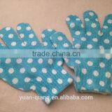 Convenient Exfoliating Cleaning Body Bath Glove With Round Dots