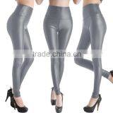 Multicolors Leather Look Fashion Sexy Women High-waist Leggings thumbnail-2