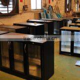 Two Glass Doors Black Bar Fridge/refrigerator(CE Approval) thumbnail-6