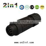 SQ14-8P Solder Cable 3A Nylon Electric IP68 Wire Waterproof Connector thumbnail-4