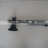 Camping Axe, Comfortable Two-color Grip, Made of Forged Carbon Steel Head, Heat Treatment HRC 47-55