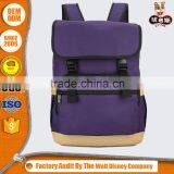 New Stylish Backpack Vintage Blue Canvas Backpack School Backpack thumbnail-5