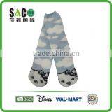 Lovely Cat Face White Cloud Sky Blue Fluffy Socks thumbnail-1