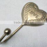 Cast Iron Hooks for Clothes With Nickel Plated