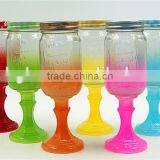 Glass Mason Jar Mugs With Metal Lid and Straws thumbnail-2