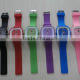 Colorful Rubber Wrist Watches