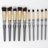 10pcs Gray Frosted Makeup Brushes Curve Design Popularity thumbnail-2