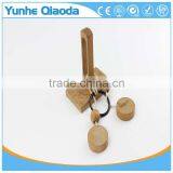 String Puzzle on Wood Base Classical Wooden Puzzle Set Solution Rope Central Brain Teaser for Adults Game thumbnail-1