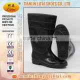 Construction PVC Rain Boots, Black Woke Boot