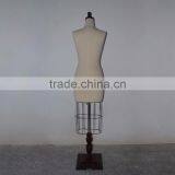 White Fabric Dilapidated Upper Body Retro Woman Mannequin Display thumbnail-2
