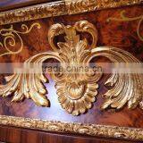 Gorgeous Luxury Design French Marquetry Bedroom Furniture Dresser Table, Neo-Classic Wooden and Brass Dressing Table thumbnail-6