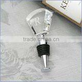 Text Engraved Crystal Wine Bottle Stopper thumbnail-1