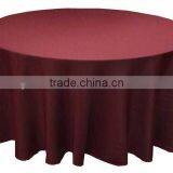 Hotsale Burgandy Jacquard Table Cover for Hotel Restaurant Weddings thumbnail-1