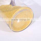 Set 4 Clear Eco-friendly Round Empty Glass Storage Jars With Plastic Locking Lid thumbnail-2