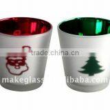 Silver Plating Votive Glass Candle Holder thumbnail-1