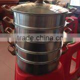 2014 Large Stainless Steel Steamer Pot thumbnail-4