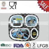 High Quality Melamine Divided Square Plates With Costom Printing for Children thumbnail-1