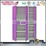 Metal Material 3 Door Bedroom Wardrobe Designs /Godrej Steel Almirah thumbnail-4