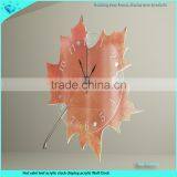Hot Sale Specialty Leaf Acrylic Wall Clock thumbnail-1