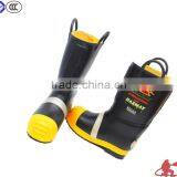 Steel Toe Fire Safety Boots Long Rubber Boots Fire Retardant Safety Wear Fire Retardant Shoes Construction Boots thumbnail-1