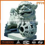 Latest design best price hand carved Chinese lion/foo dog natural granite stone sculpture