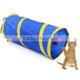 Pet Tunnel Cat Kitten Gog Ferrets Rabbits Crinkle Tunnel With Ring Bell Toy Foldable thumbnail-2