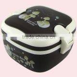 Small Size Square Plastic Bento Lunch Box With Handle thumbnail-5