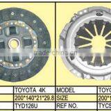 Clutch for Toyota 4K TYD126U TYC550