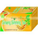 Chinese Ginseng Slimming Tea 2g *20 Bags /box Green Tea With Ginseng Slimming Tea Bags OEM to USA England Canada Australia thumbnail-1
