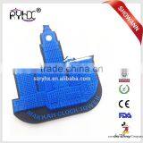 2D Custom Shaped Colourful Soft Pvc Keychain Silicone Key Rings thumbnail-5