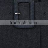 Wholesale Ladies Apparel Navy Houndstooth Linen and Silk Blend Coat(DQE0351C) thumbnail-4