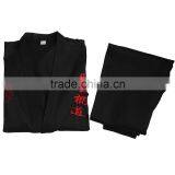 Custom Made Good Fabric Karate Uniform Breathable Fabric Black Karate gi Karate Uniforms Martial Arts Uniforms Short Sleeve