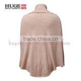 Loose Turtle Neck Wool Poncho Women Knit Sweater Wholesale thumbnail-2