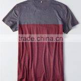 MGOO Hot Sale Color Block Dri-fit T-shirts Stretch Cotton Mens Short Sleeve Gym T Shirt thumbnail-5