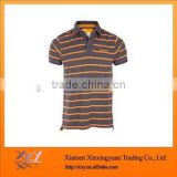 Dry Fit 100% Cotton Pique Striped Wholesale Polo Shirt