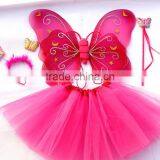 Halloween Dress up Fairy Party Costume Butterfly Wings Cheap Set thumbnail-1