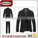 China Supplier Men Slim Fit Classic 2-Button Black Formal Coat Pant Suit thumbnail-1