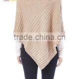 New Fashion Wrap Poncho Cable Cotton Ponchos thumbnail-5