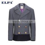 ELPA 2015 Style Double Breasted Wool Material Overcoat Short Style Warm Boy Gray Kids Winter Dress Wool Coat thumbnail-6