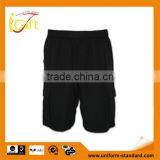 Muti Pockets Black Casual Mens Elastic Bermuda thumbnail-1